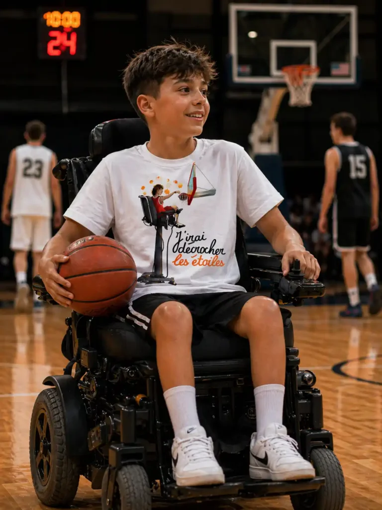 J'irai décrocher les étoiles, joueur de basket.