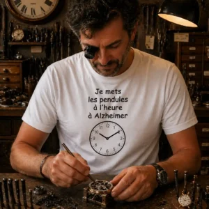 Je mets les pendules à l'heure à Alzheimer.