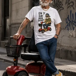En Y sur mon scoot version homme.