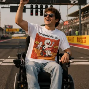 La course à la vie fauteuil Roulant
